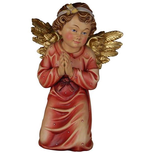 Genuflected angel praying - color