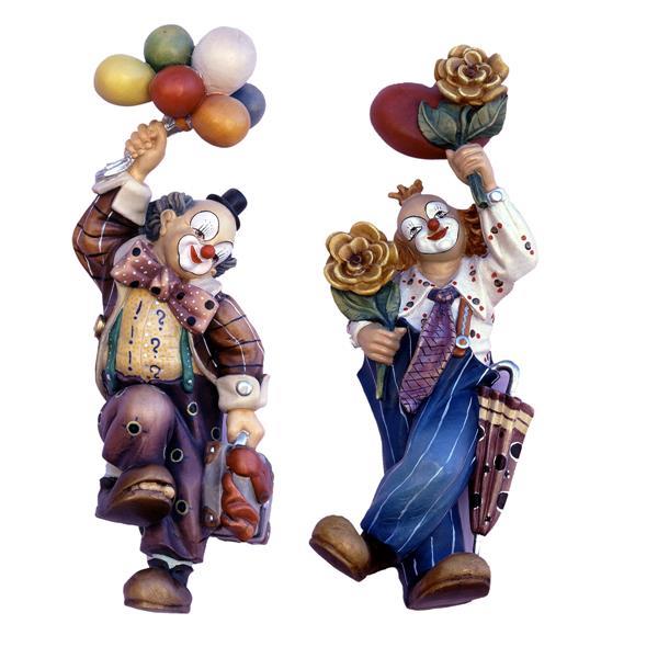Clown with ballons hanging - natural