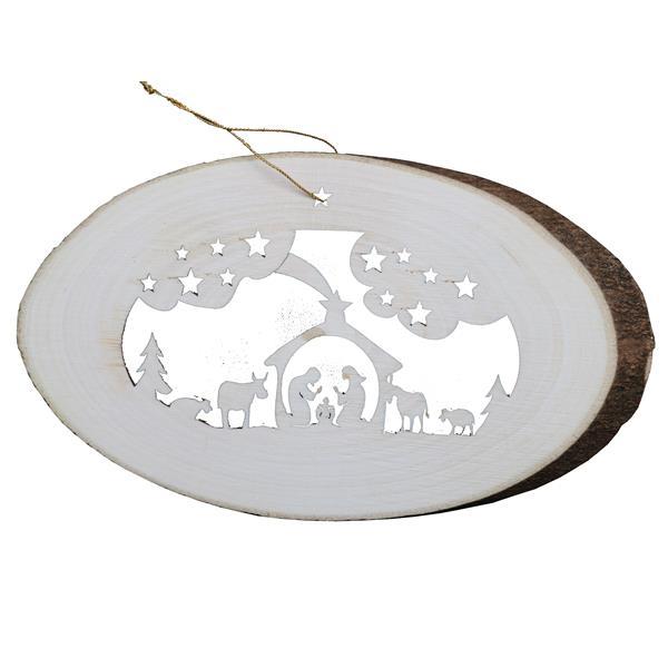 Bark oval with crib - natural