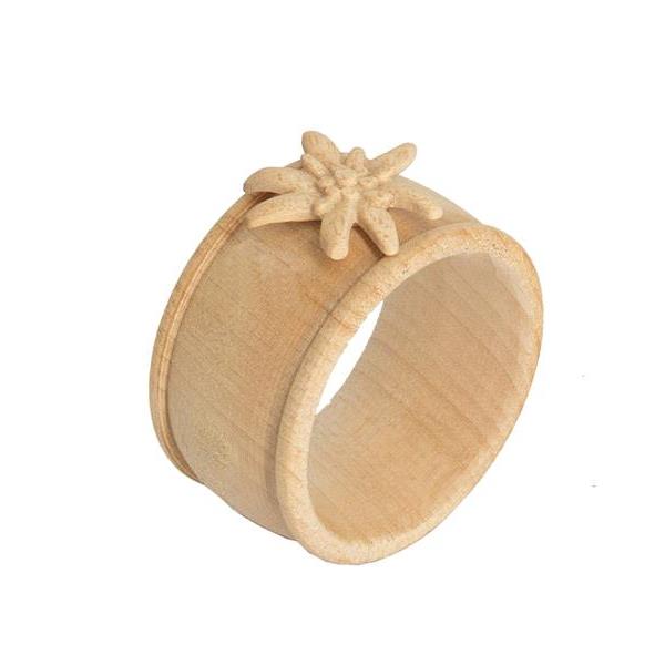 Napkin ring with Edelweiss - natural