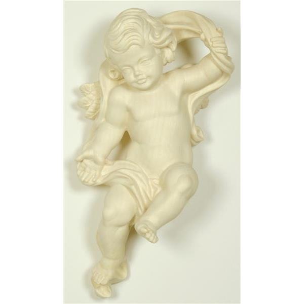 Putto angel + bow-left - natural