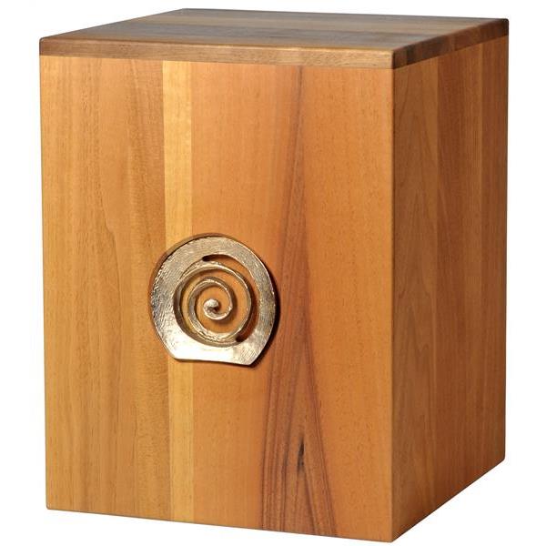 Urn "Infinity" - walnut wood - 11,22 x 8,66 x 8,66 inch - Zusammengesetzt