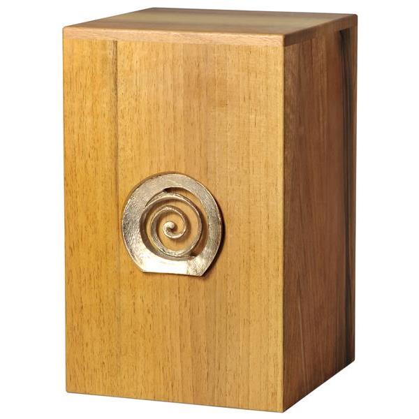 Urn "Infinity" - walnut wood - 11,22 x 6,88 x 6,88 inch - Zusammengesetzt
