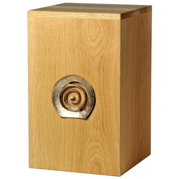 Urn "Infinity" - oak wood - 11,22 x 6,88 x 6,88 inch - Zusammengesetzt