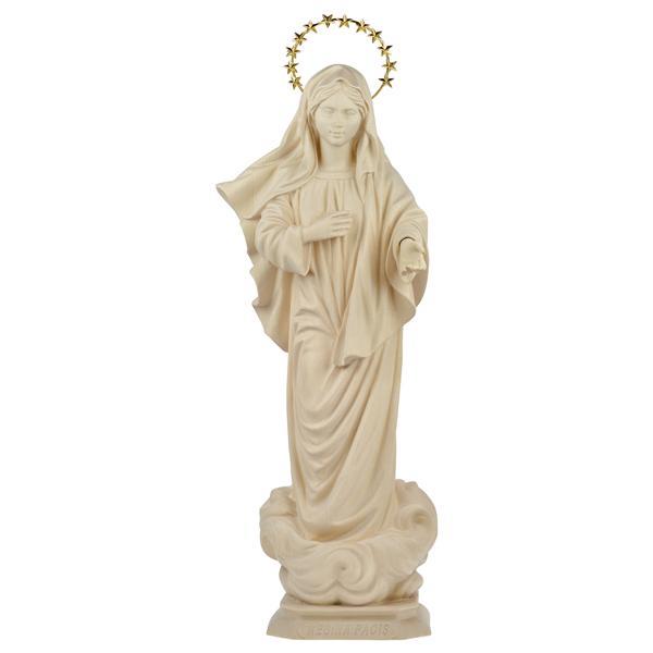 Our Lady of Medjugoje with Halo 12 stars - Linden wood carved - natural