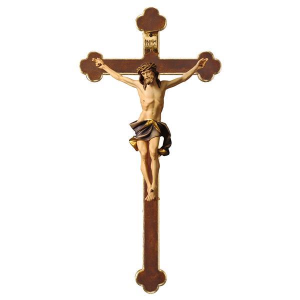 Crucifix Nazarean - Baroque cross - color blue