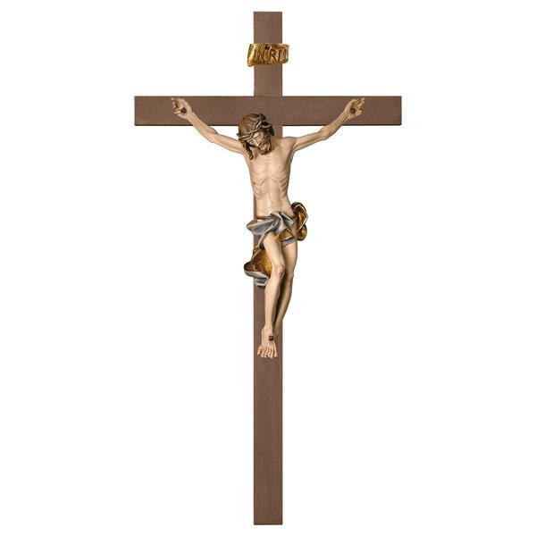 Crucifix Baroque - Cross plain - color blue
