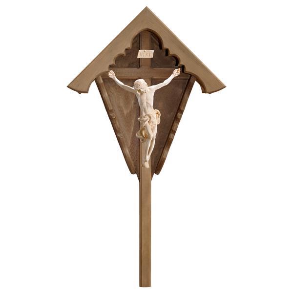 Crucifix Baroque - Field cross Spruce - natural