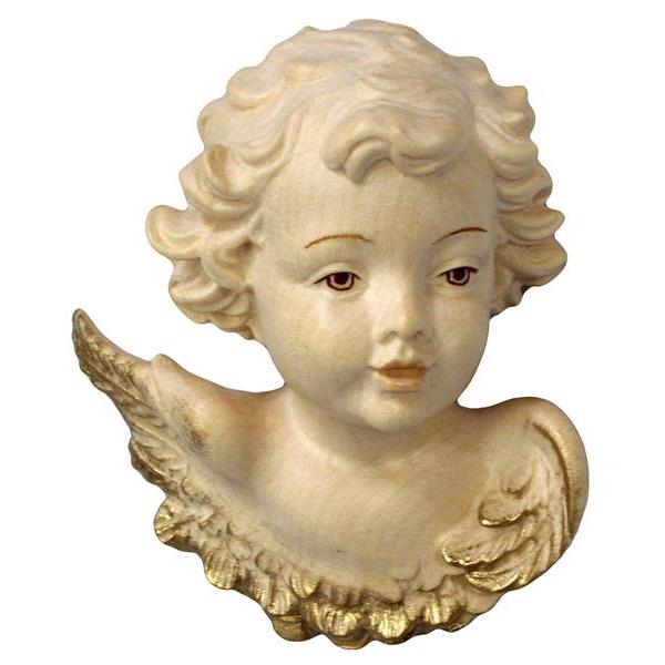 Head of angel left - wax pol./ gold deco.