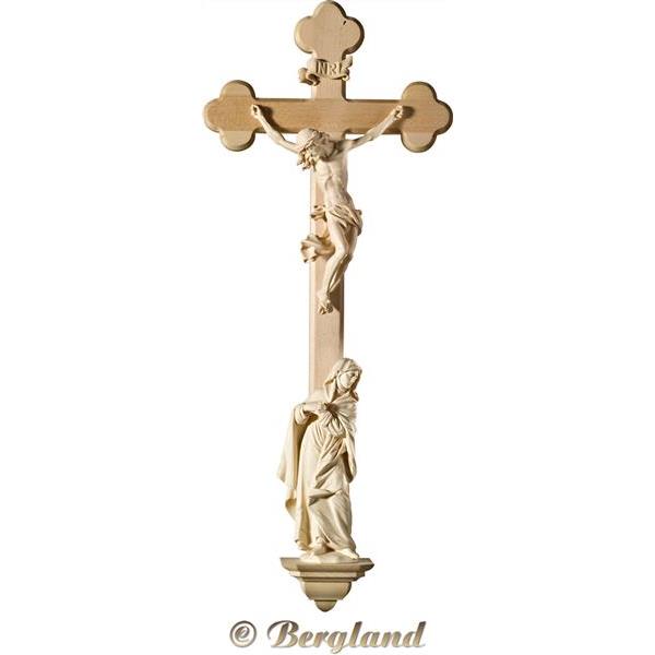 Corpus Baroque on baroque cross with Mary - natural